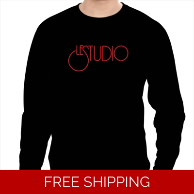 Le Studio Pullover Sweatshirt Red Logo